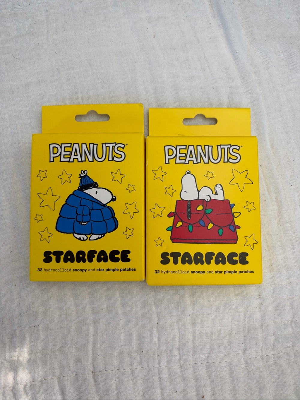 NIB Starface x Peanuts Hydro-Star Pimple Patches, 2 Packs, 32 Each, 64 Total